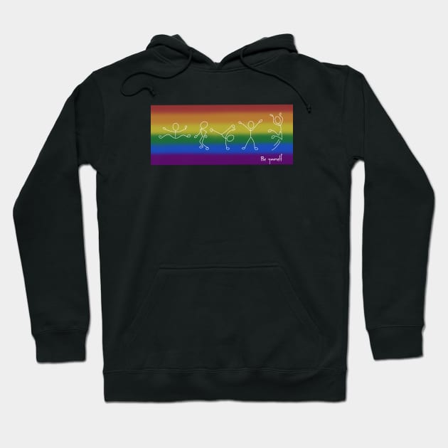 Be yourself Hoodie by pepques